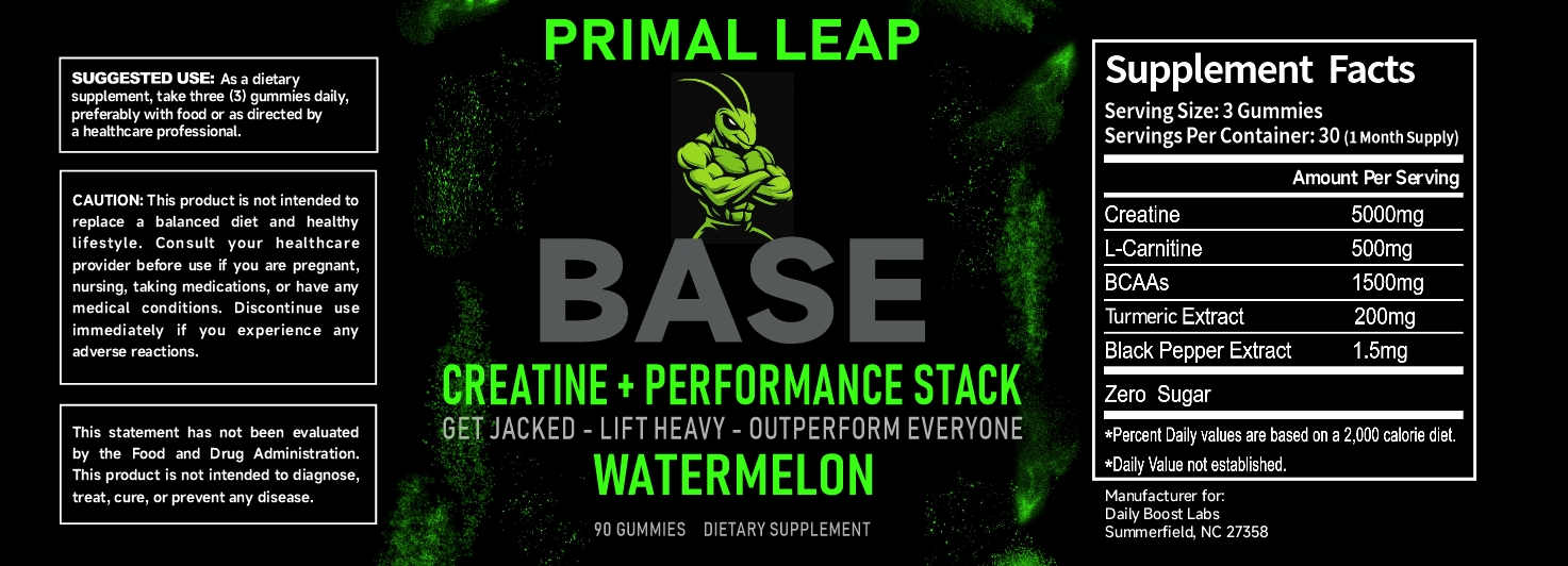 BASE Creatine Gummy Package